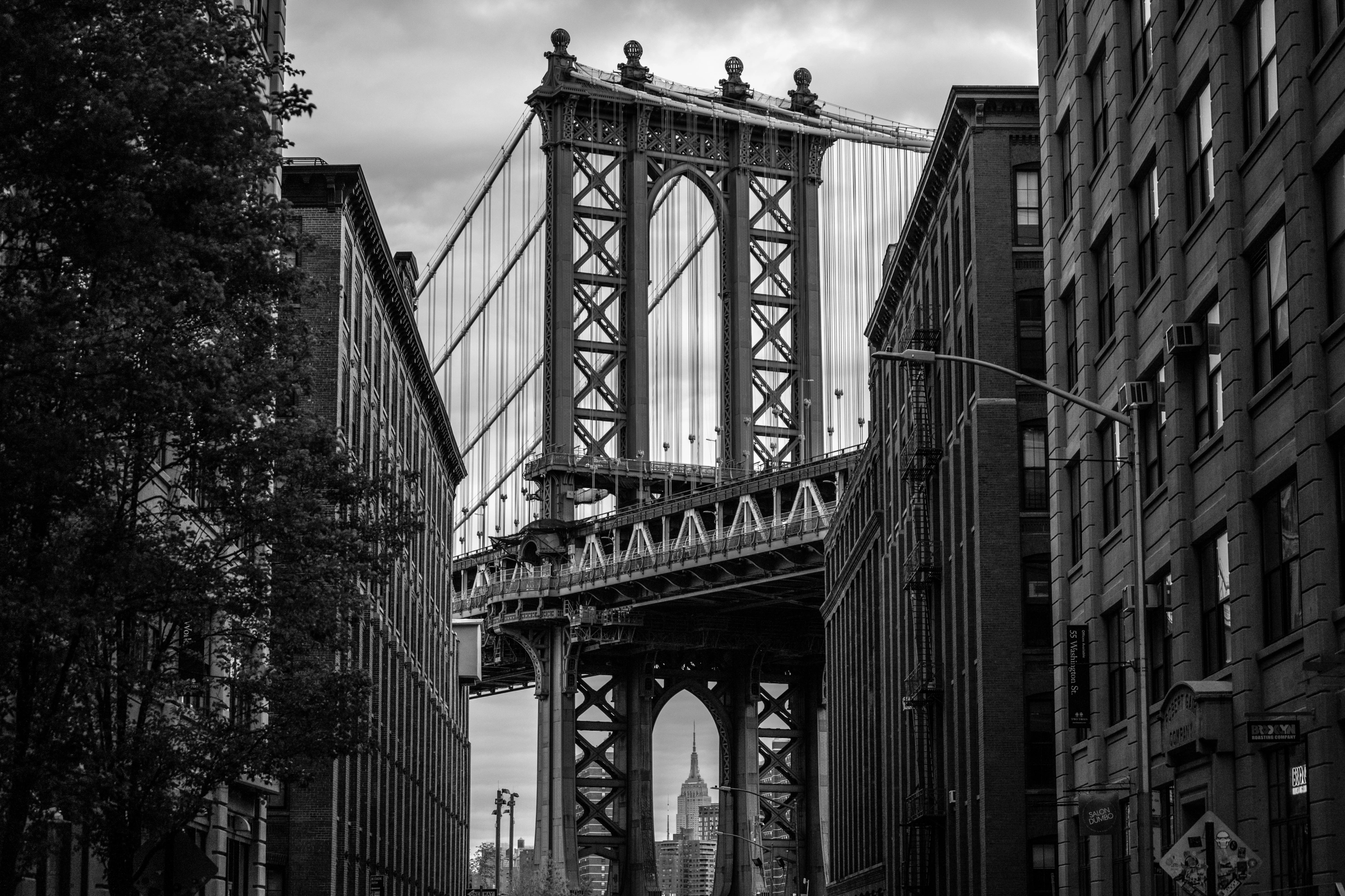 New York Dumbo viewing the Manhattan Bridge